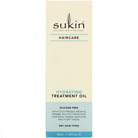 Sukin, Hydrating Treatment Oil, Haircare, 1.69 fl oz (50 ml)