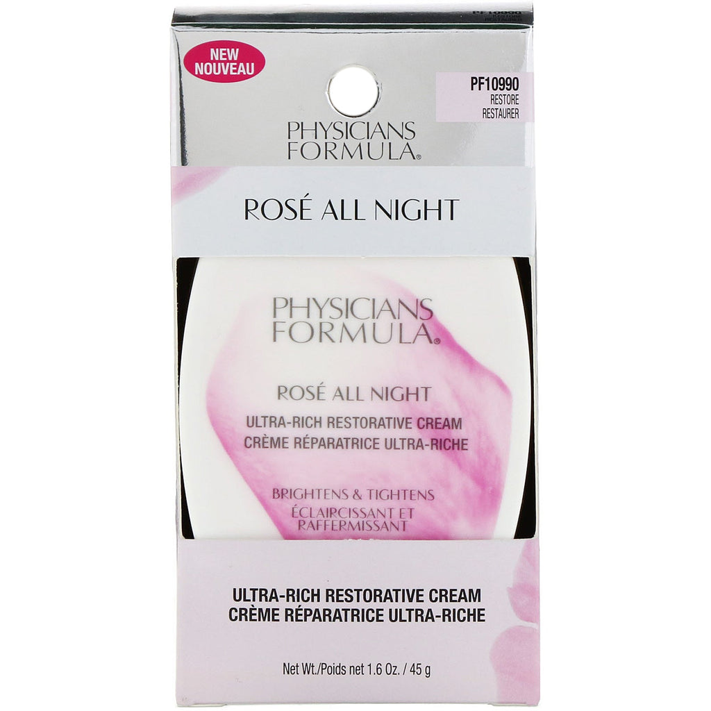 Physicians Formula, Rose All Night, Ultra-Rich Restorative Cream, 1.6 oz (45 g)