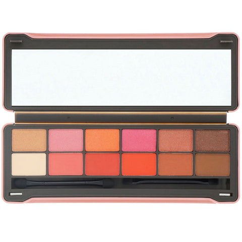 BYS, Peach 2, Paleta de sombras de ojos, 12 g