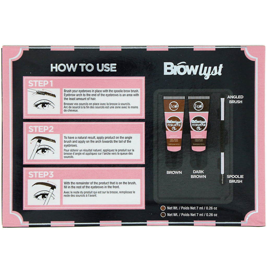 J.Cat Beauty, Browlyst Style Your Brow Gel Set,  1 Set