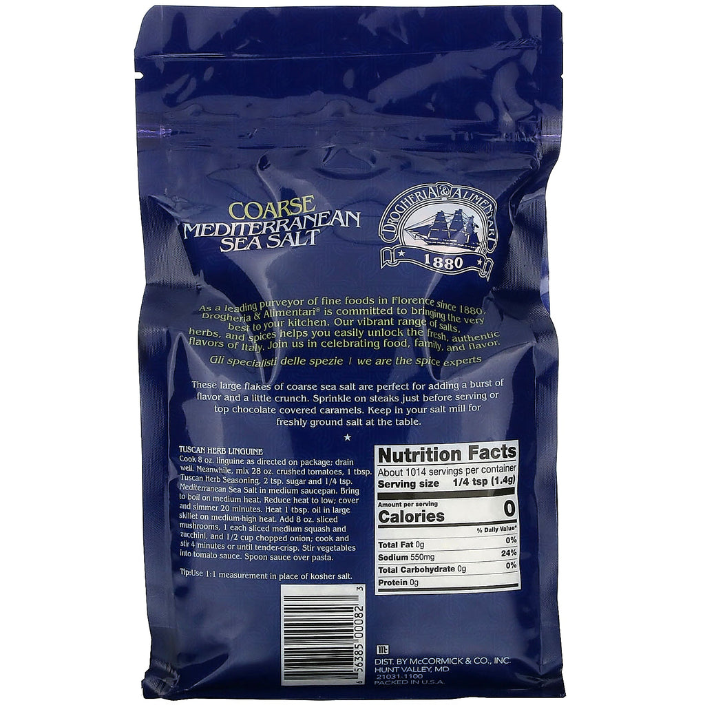 Drogheria & Alimentari, Coarse Mediterranean Sea Salt, 50.09 oz (1,420 g)