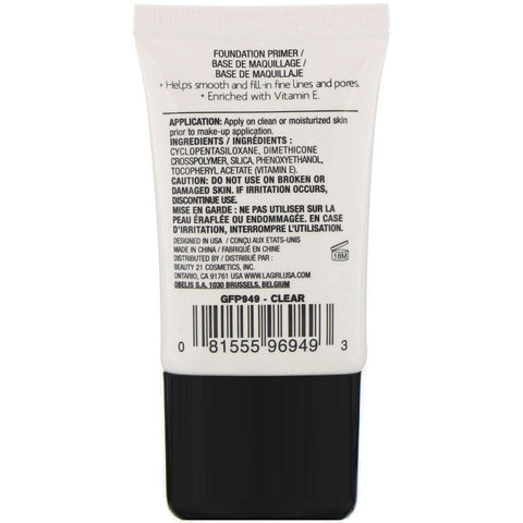 LA Girl, Pro Prep HD Face Primer, klar, 0,5 fl oz (15 ml)