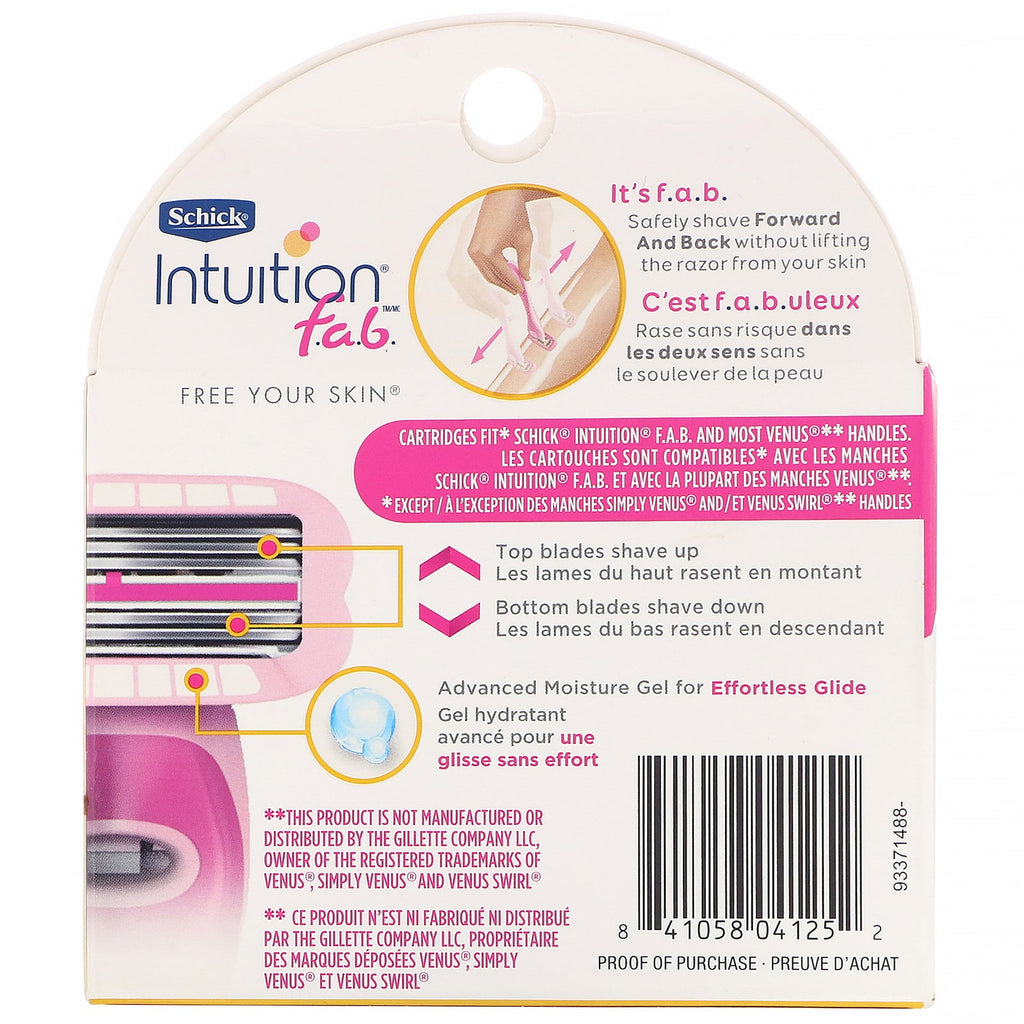 Schick, Intuition FAB, 3 refills