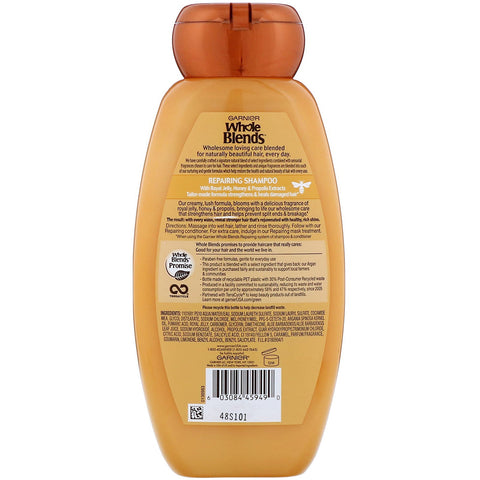 Garnier, Whole Blends, Honey Treasures Repairing Shampoo, 12.5 fl oz (370 ml)