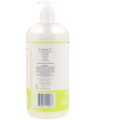 Kirk's, 3-in-1 Head to Toe Nourishing Cleanser, Juniper & Lime, 32 fl oz (946 ml)