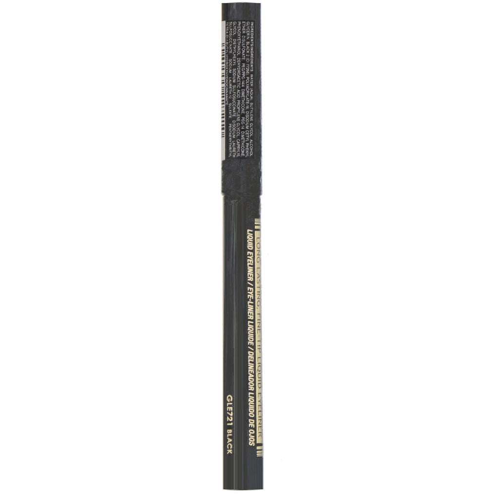 L.A. Girl, Fineline Liquid Eyeliner, Black, 0.037 fl oz (1.1 ml)