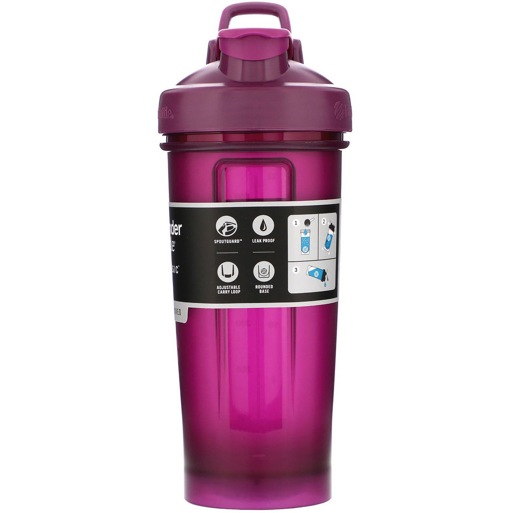 Blender Bottle, Classic With Loop, Plum, 28 oz (828 ml)