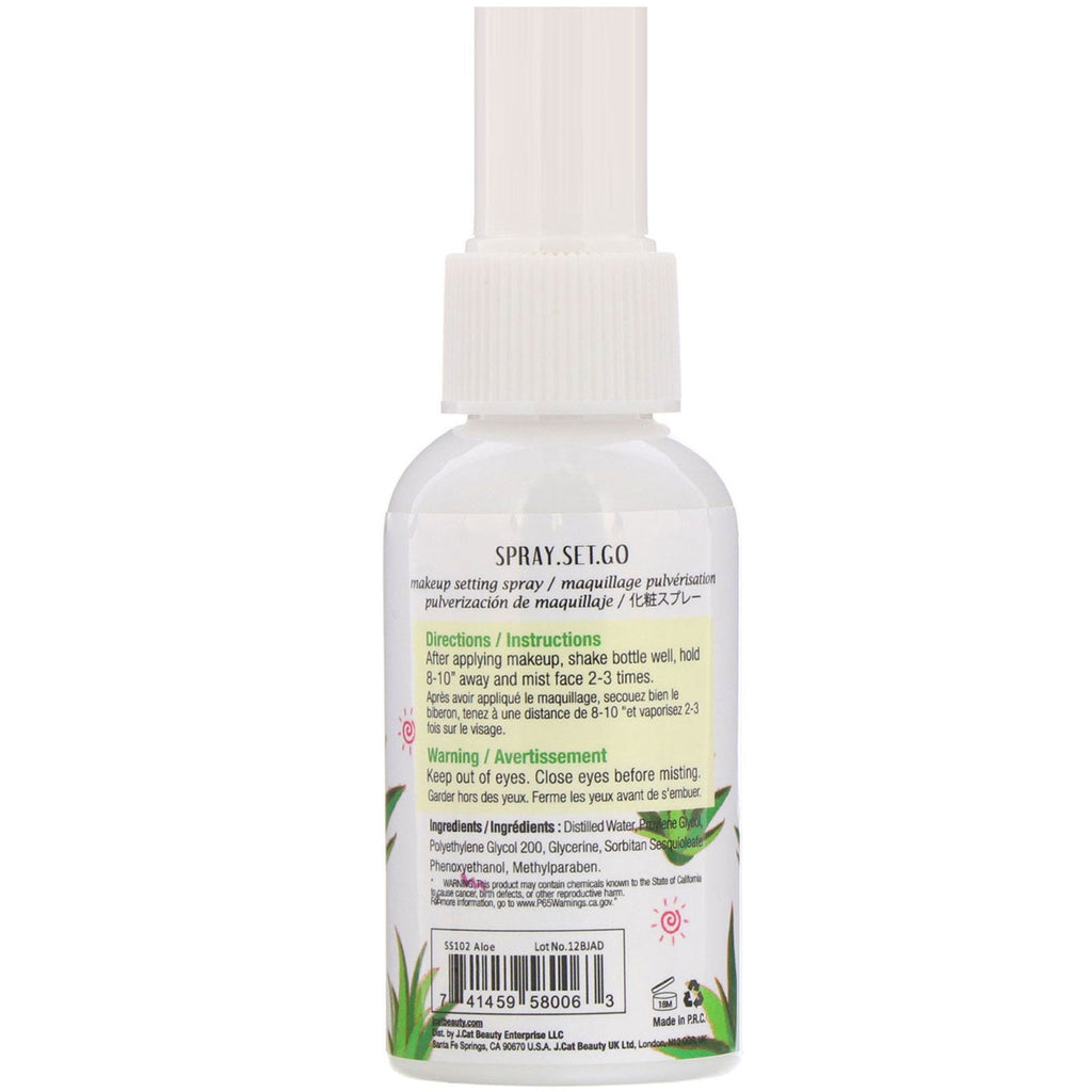 J.Cat Beauty, Make Up Setting Spray, SS102 Aloe Vera, 2 fl oz (60 ml)