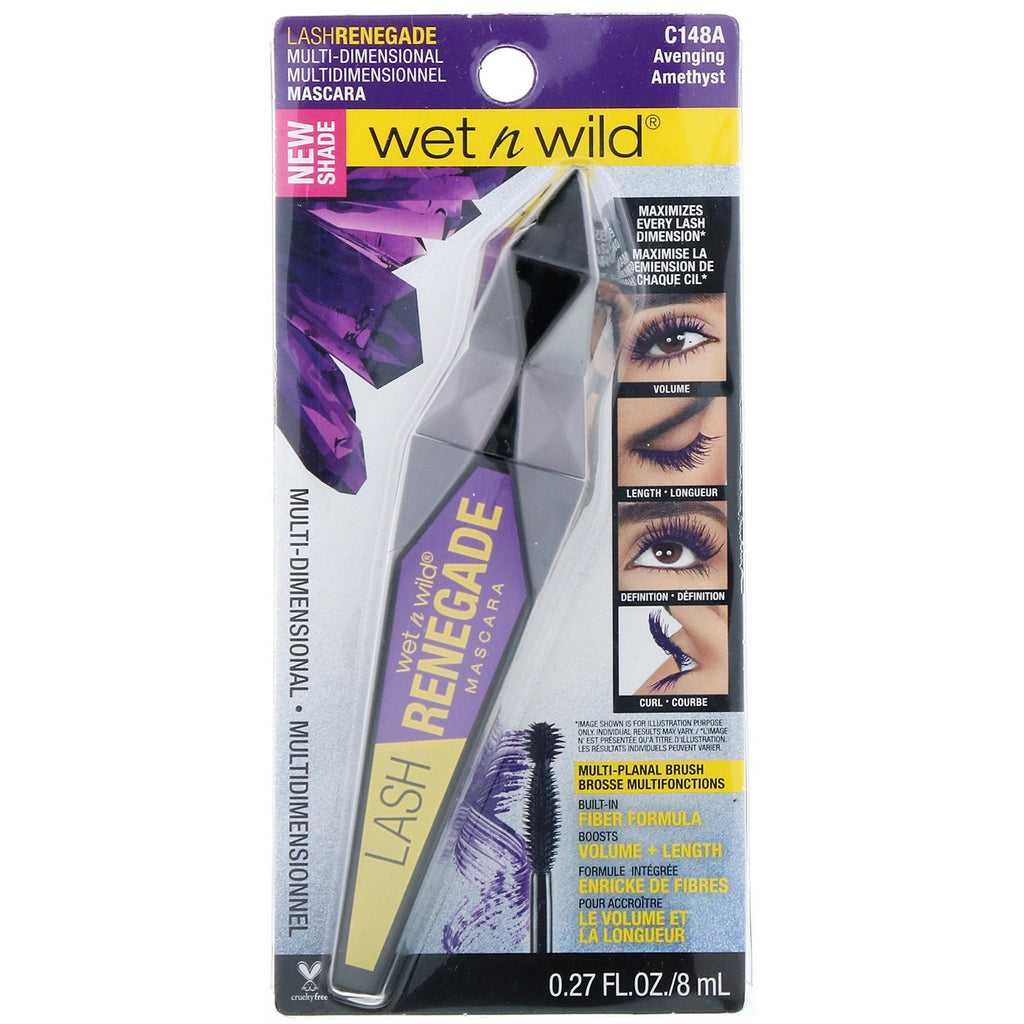 Wet n Wild, Lash Renegade Mascara, Avenging Amethyst, 0.27 fl oz (8 ml)