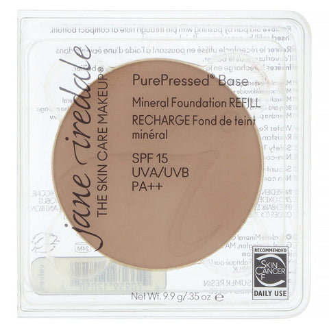 Jane Iredale, PurePressed Base, Mineral Foundation Refill, SPF 15 PA++, Velvet, 0.35 oz (9.9 g)