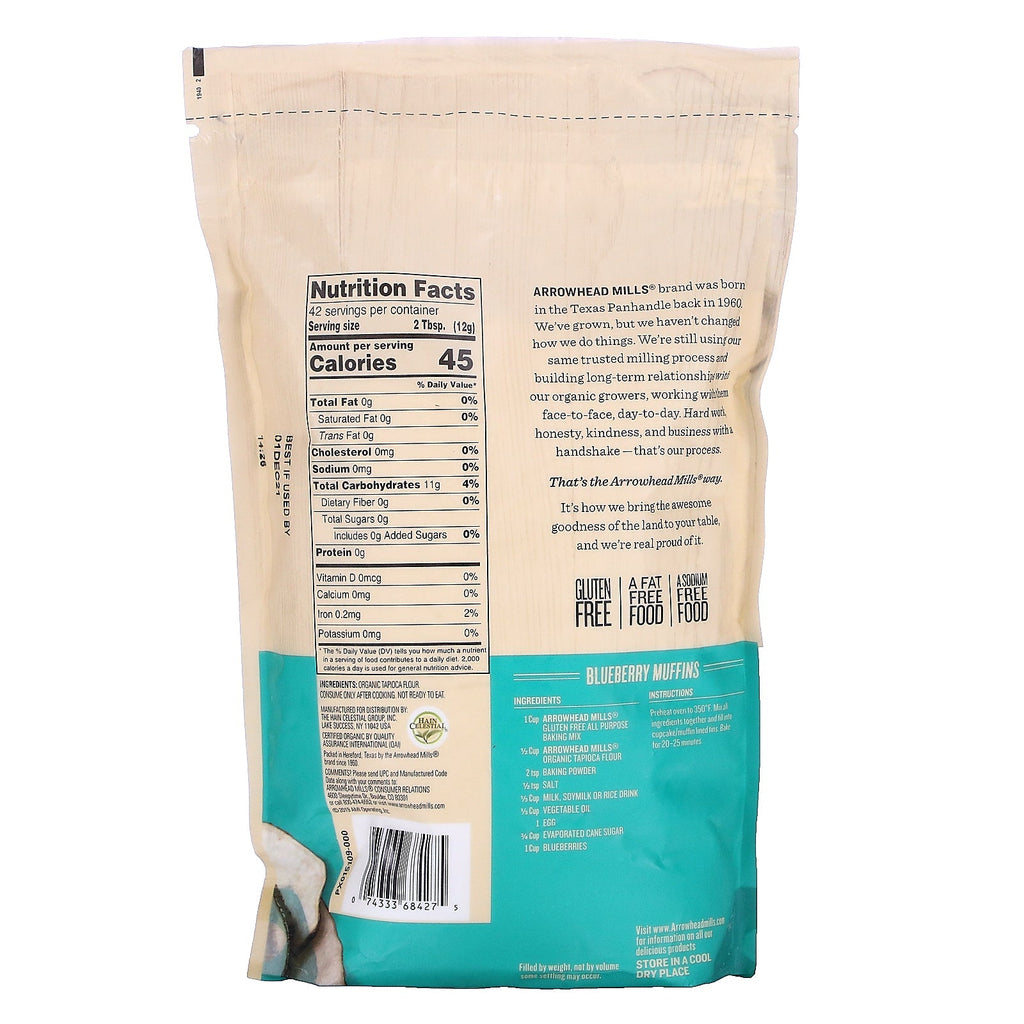 Arrowhead Mills, tapiokamel, 18 oz (510 g)