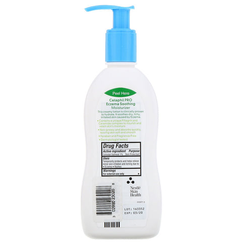 Cetaphil, Pro, humectante calmante para el eczema, piel seca, 10 fl oz (296 ml)