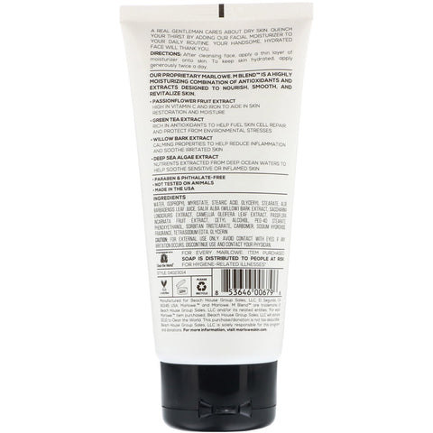 Marlowe, Men's Facial Moisturizer, No. 123, 6 fl oz (177.4 ml)