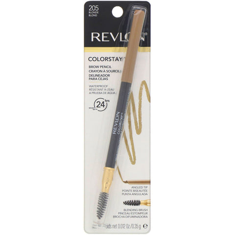 Revlon, Colorstay, Lápiz para cejas, Rubio 205, 0,35 g (0,012 oz)