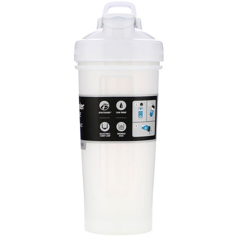 Blender Bottle, Classic With Loop, White, 28 oz (828 ml)