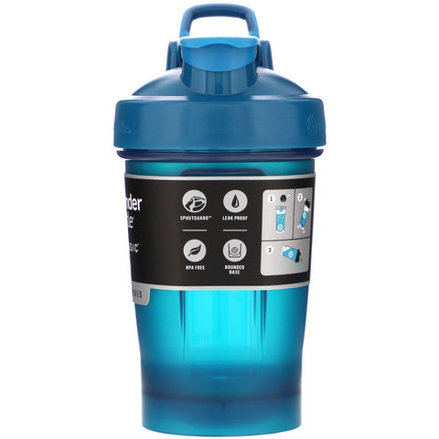 Blender Bottle, Classic With Loop, Ocean Blue, 20 oz