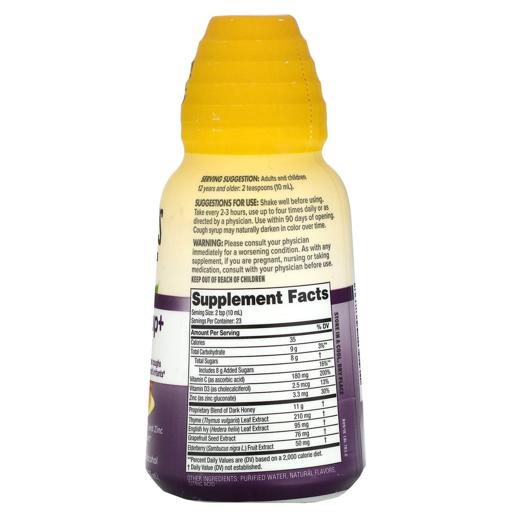 Zarbee's, komplet hostesirup + immun, naturlige bær, 8 fl oz (236 ml)