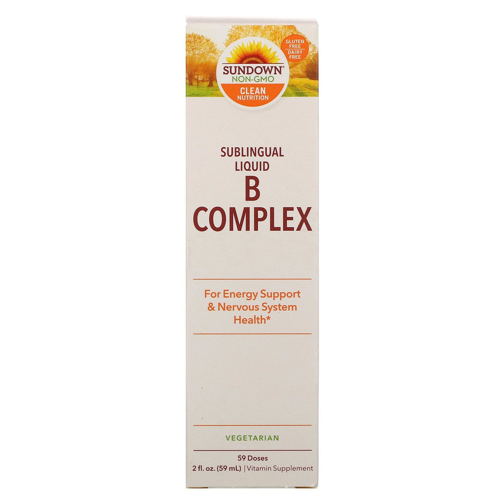 Sundown Naturals, Sublingual Liquid B Complex, 2 fl oz (59 ml)