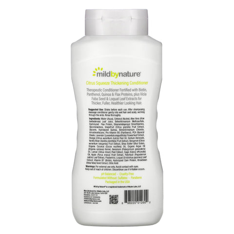 Mild By Nature, Thickening Conditioner, B-Complex & Biotin, Citrus Squeeze, 16 fl oz (473 ml)