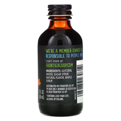 Frontier Natural Products, Maple Flavor, Non-Alcoholic, 2 fl oz (59 ml)