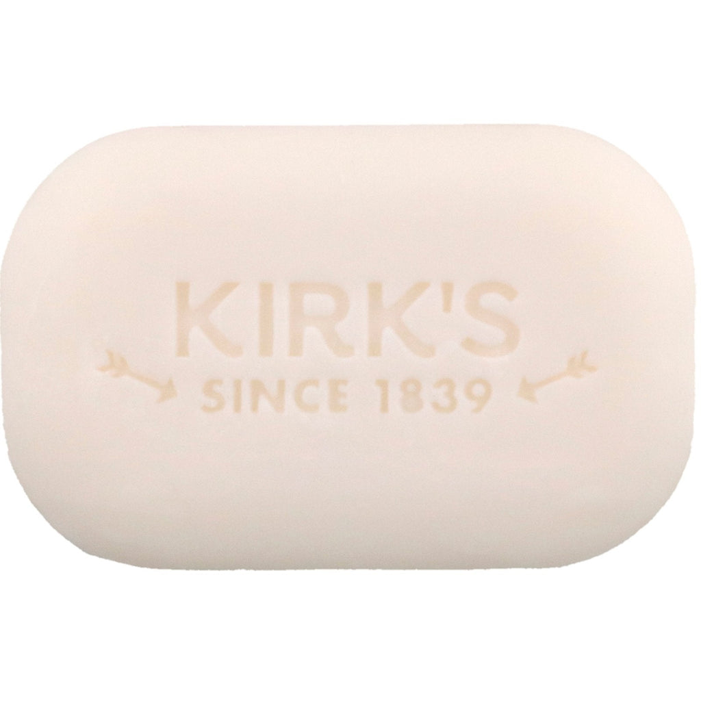 Kirk's, 100% Premium Coconut Oil Gentle Castile Soap, Original Fresh Scent, 3 Bars, 4 oz (113 g) Each