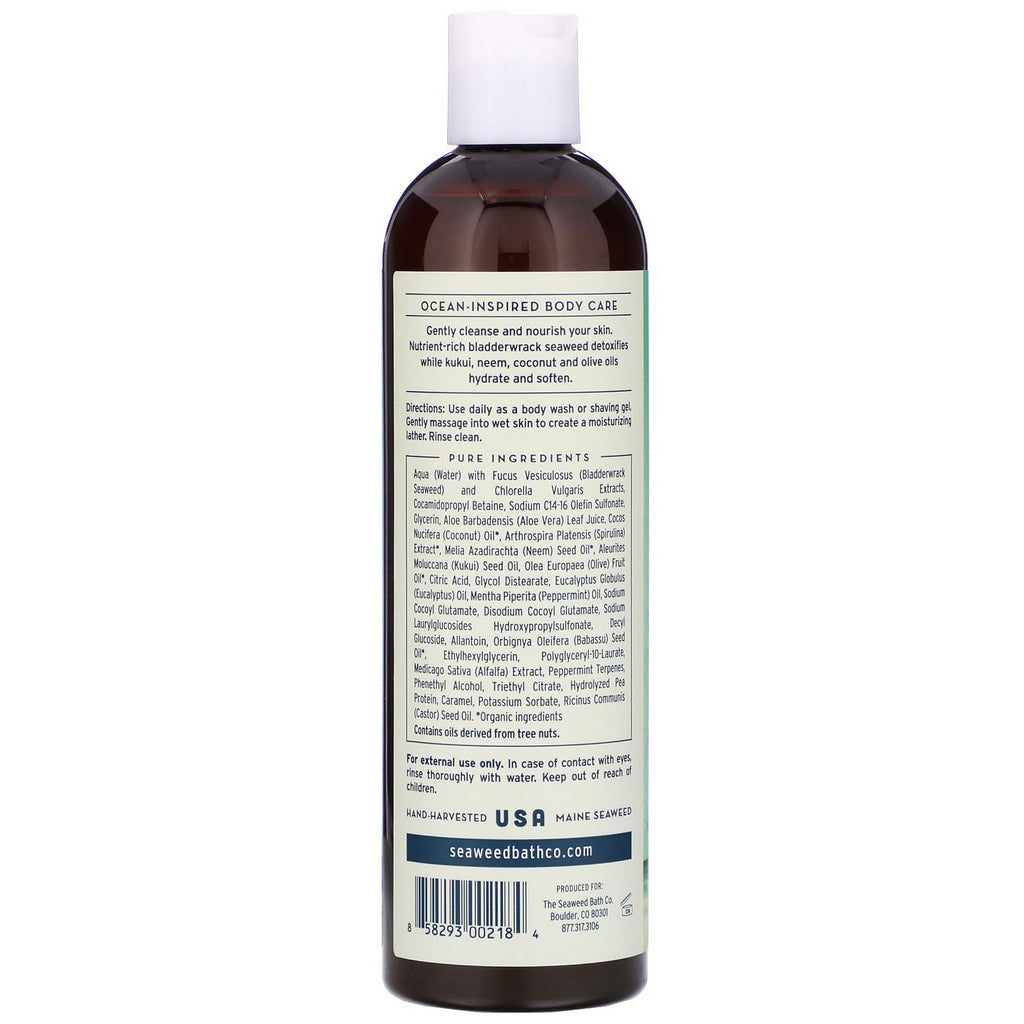 The Seaweed Bath Co., Hydrating Cleansing Body Wash, Eucalyptus & Peppermint, 12 fl oz (354 ml)