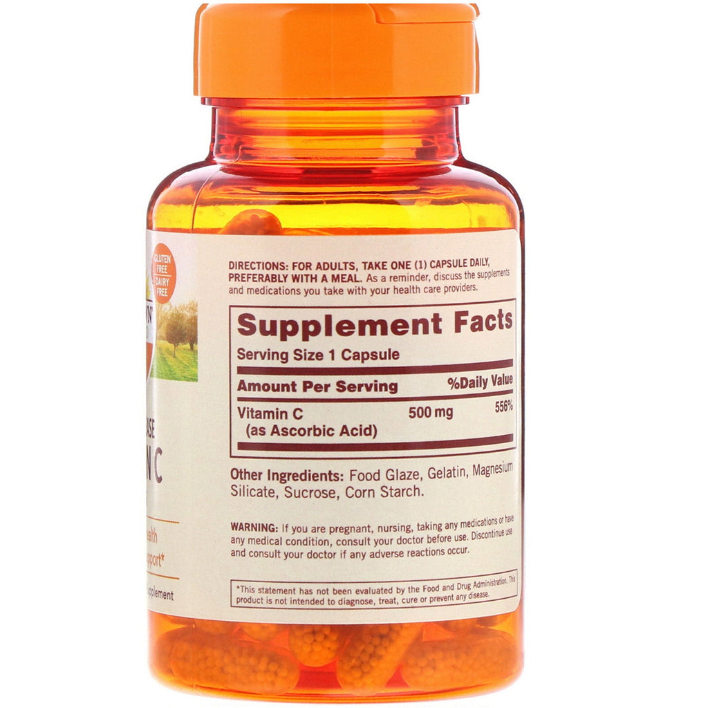 Sundown Naturals, Vitamin C, Timed Release, 500 mg, 90 Capsules