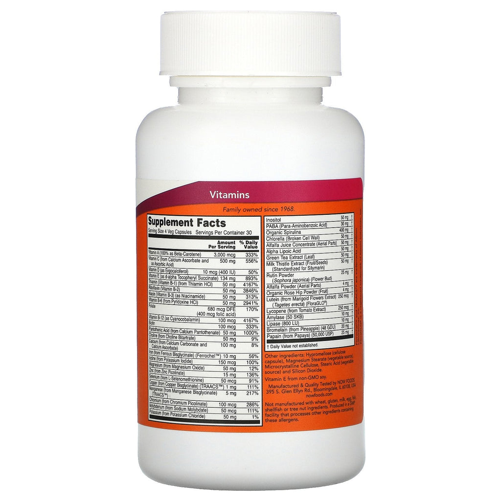 Now Foods, Special Two, Multi Vitamin, 120 Veg-kapsler