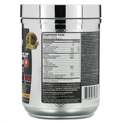 Six Star, Elite Series, Pre-Workout Explosion, Ripped, Peach Mango, 6.10 oz (173 g)