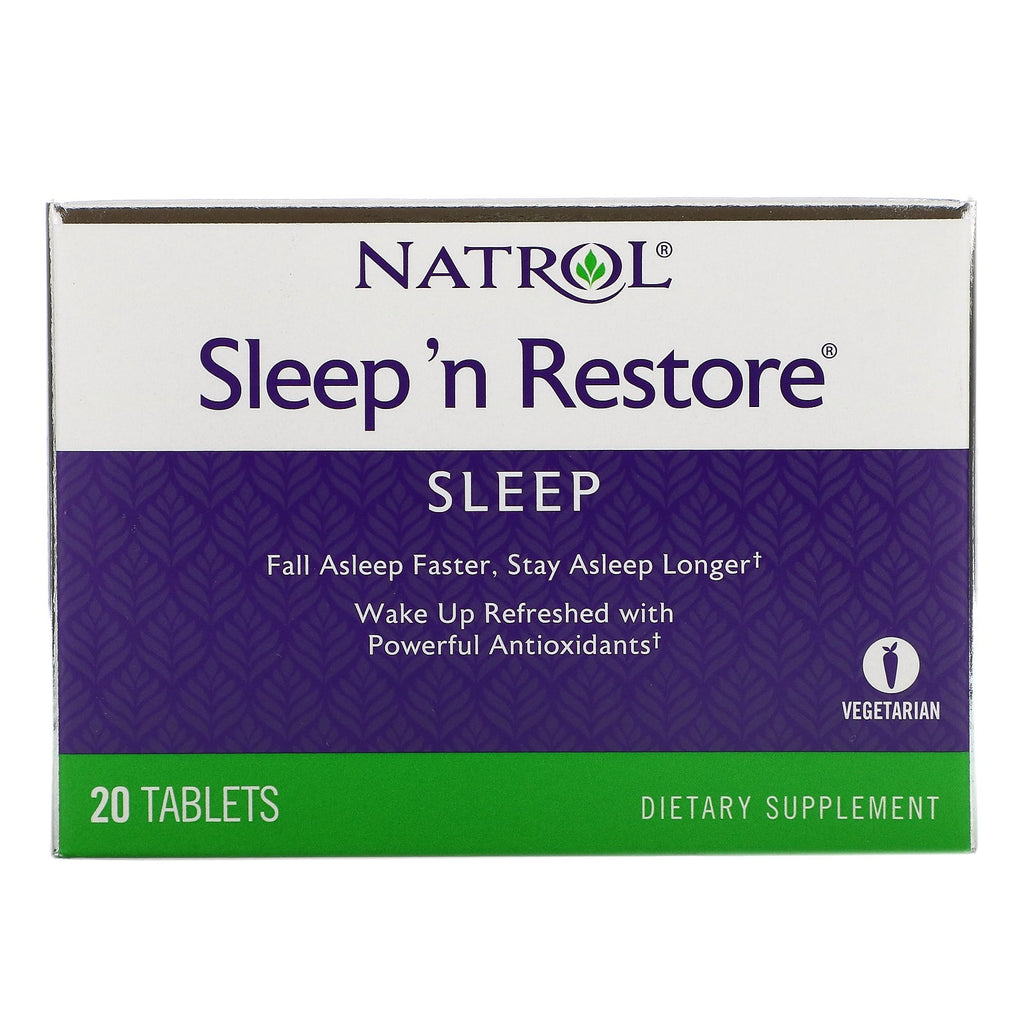 Natrol, Sleep 'n Restore, 20 tabletas