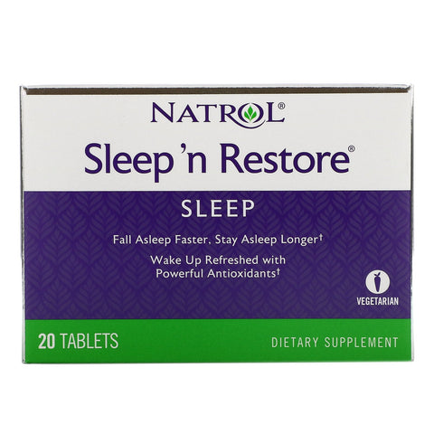 Natrol, Sleep 'n Restore, 20 Tablets