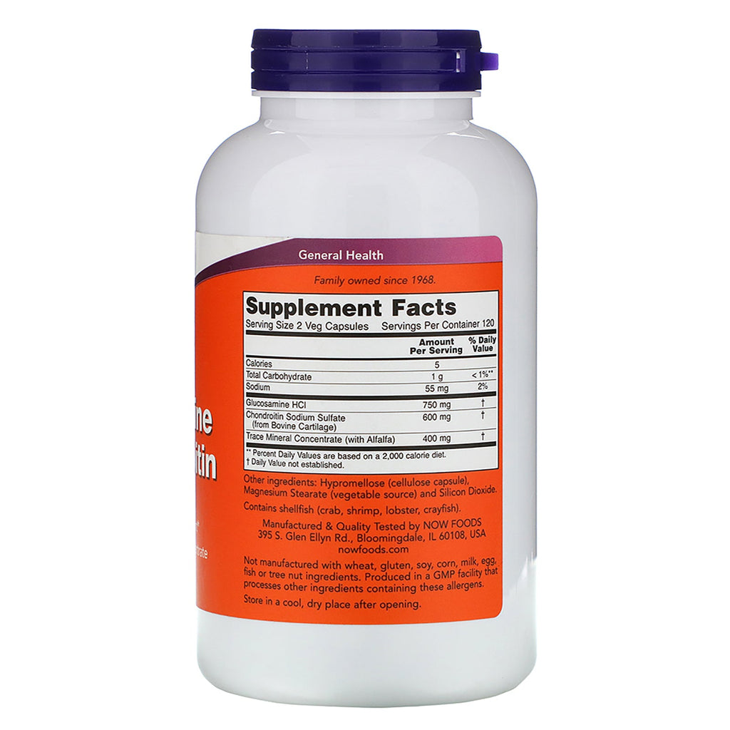 Now Foods, Glucosamine & Chondroitin, 240 Veg Capsules