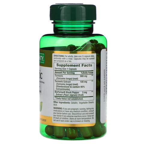 Nature's Bounty, Cúrcuma, 1000 mg, 60 cápsulas