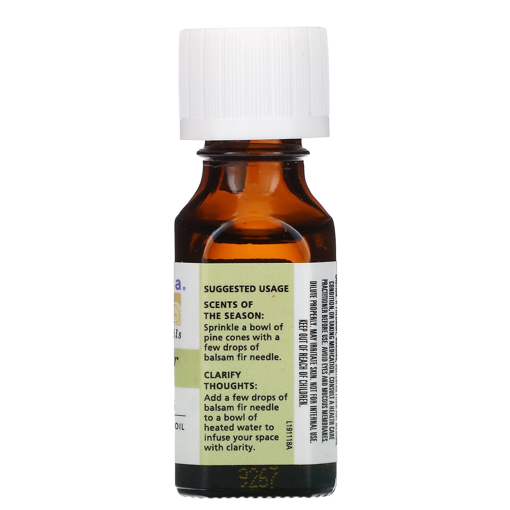 Aura Cacia, 100% Pure Essential Oil, Balsam Fir Needle, .5 fl oz (15 ml)