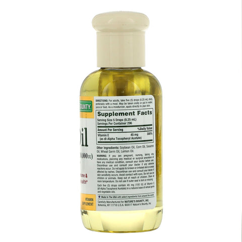 Nature's Bounty, Vitamin E-Oil, 30,000 IU, 2.5 fl oz (74 ml)