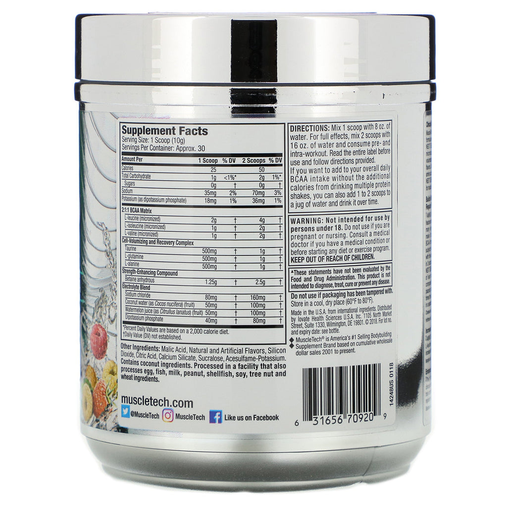 Muscletech, Amino Build Next Gen, White Raspberry, 9.98 oz (283 g)