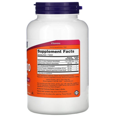 Now Foods, Complejo C-1000 tamponado, 180 tabletas