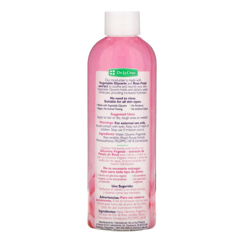 De La Cruz, Glycerin & Rose Water, Skin & Hair Moisturizer, 8 fl oz (236 ml)