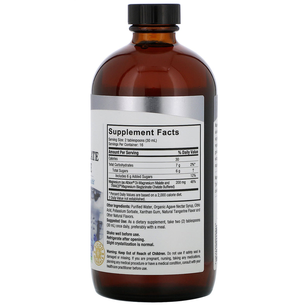 Nature's Answer, flydende magnesiummalat og glycinat, 16 fl oz (480 ml)