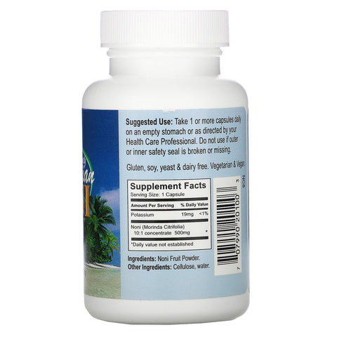 Earth's Bounty, Noni Fruit, Hawaiian, 500 mg, 60 vegetariske kapsler