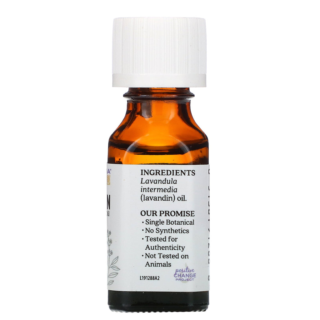 Aura Cacia, ren æterisk olie, lavandin, 0,5 fl oz (15 ml)