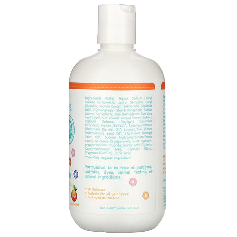 Mild By Nature, Tear-Free Baby Shampoo & Body Wash, Peach, 12.85 fl oz (380 ml)