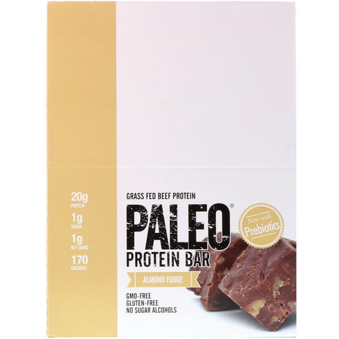 Julian Bakery, PALEO Protein Bar, Mandel Fudge, 12 Barer, 2,0 oz (56,3 g) hver