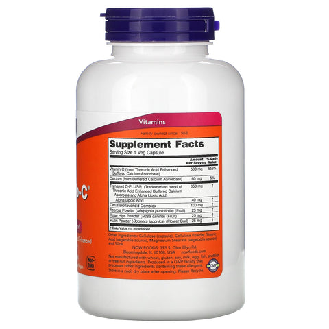 Now Foods, AlphaSorb-C 500, 180 vegetabilske kapsler