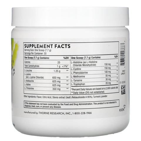 Thorne Research, Amino Complex, Citron, 8,1 oz (231 g)