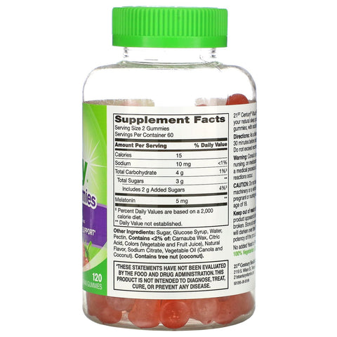 21st Century, VitaJoy Melatonin Gummies, 5 mg, 120 Gummies
