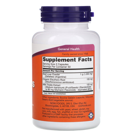 Now Foods, Liver Caps, 100 Capsules