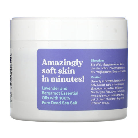 Asutra, Scrub The Day Away, Exfoliating Body Scrub, Soothing Lavender, 16 oz (453 g)