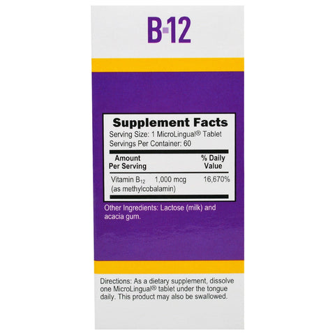 Superior Source, Metilcobalamina B-12, 1000 mcg, 60 tabletas