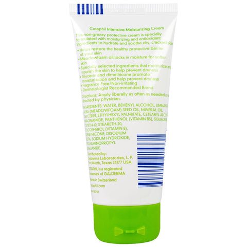 Cetaphil, Crema hidratante intensiva con aceite de espuma de prado, 3 oz (85 g)